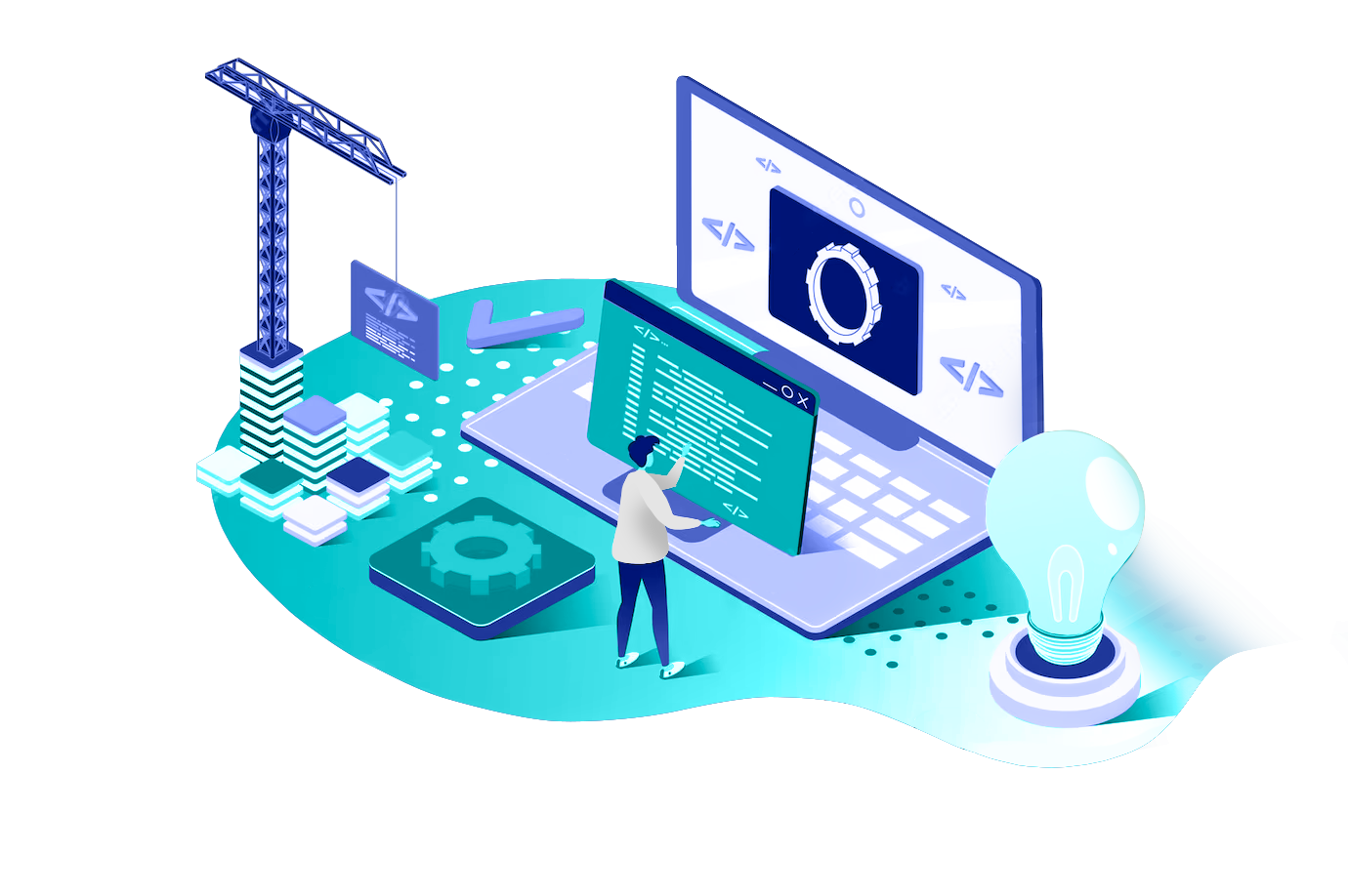 web-development-concept-3d-isometric-design-designer-works-with-code-interface-engineering_9209-7794